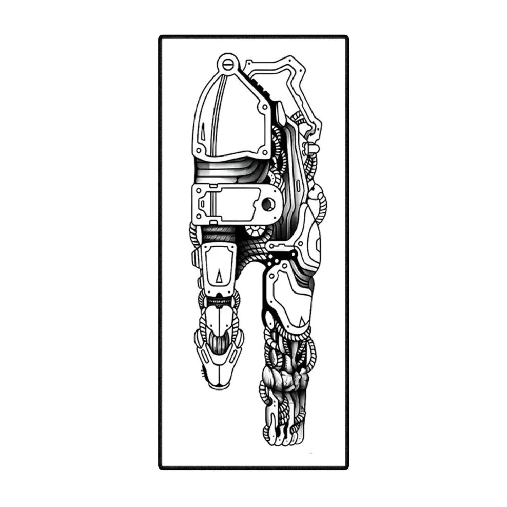 Mechanical Finger Tattoo