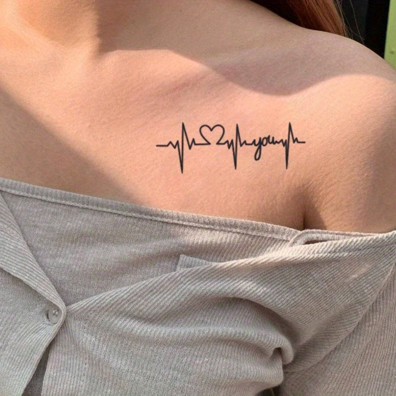 Tattoo Cardiogramme Coeur