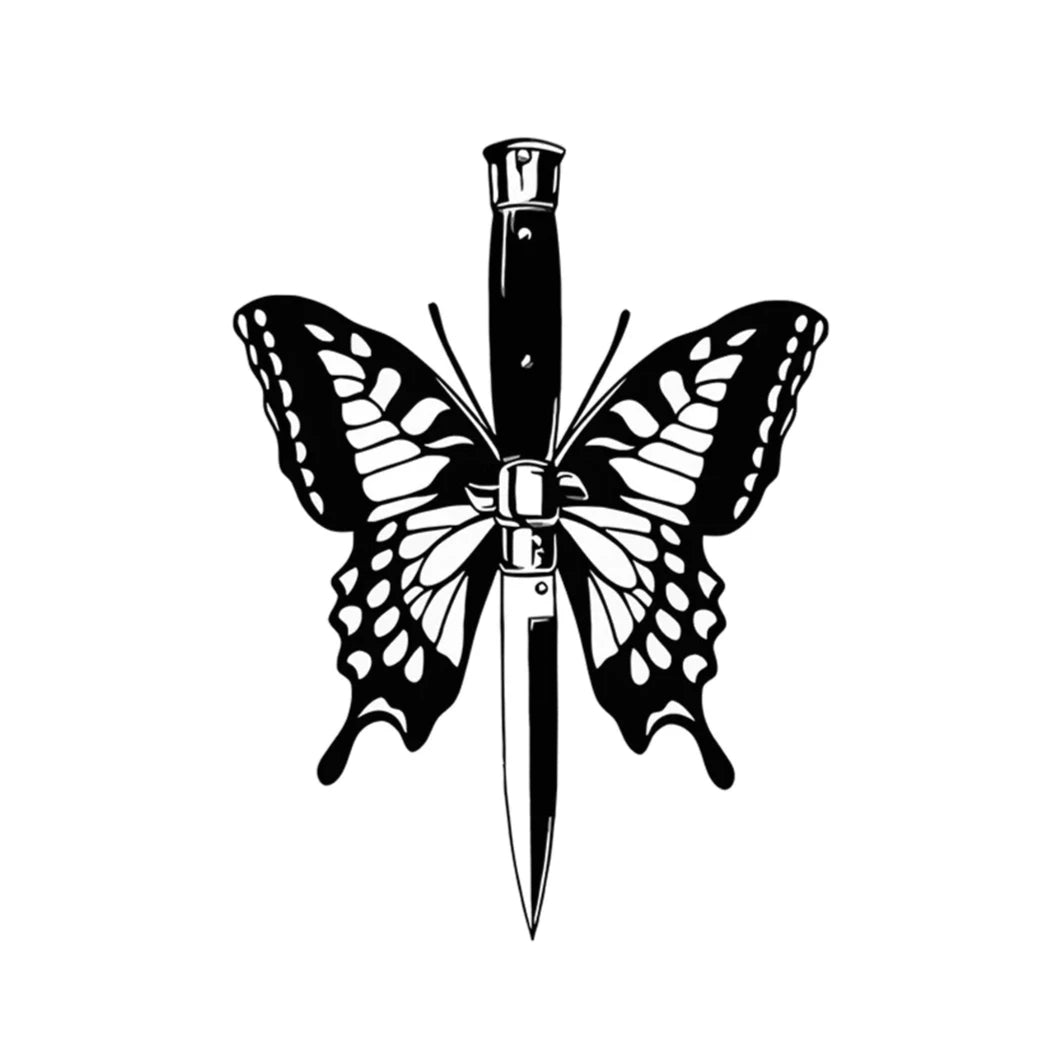 Tattoo Couteau Papillon