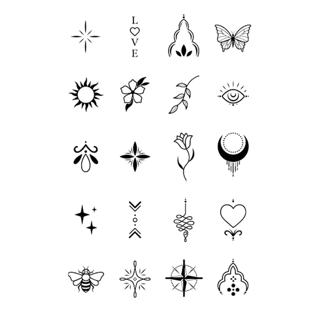 Tattoo Minimaliste 20 pièces